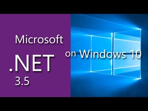 Video: Er.NET framework nødvendig til Windows 10?