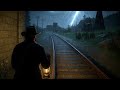 Walking in heavy Thunderstorm in Red Dead Redemption 2 ASMR
