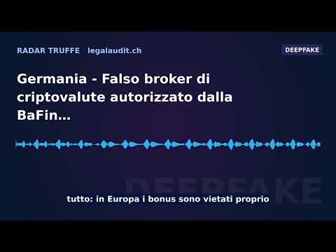 Germania — Falso broker di criptovalute autorizzato dalla BaFin