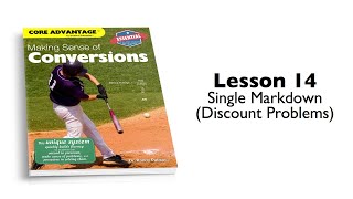 Conversions 14 – Single Markdown (Discount) Problems | Math Fluency