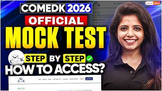 COMEDK 2026 Official Mock Test Guide 🔥 Step-by-Step Process | How to Access & Practice Online