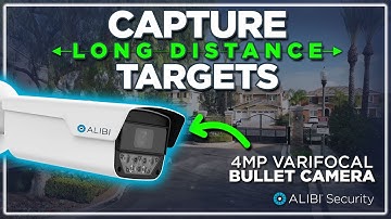 Alibi Vigilant 4MP Varifocal Bullet – SmartSense, Starlight, Long-Range IR, Active Deterrent & More!
