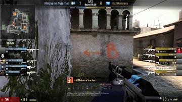 CSGO demo(kucher) HellRaisers vs NiP inferno BO3 2nd map DreamHack Summer 2014