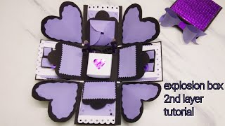 How to make a explosion box tutorial |2nd layer |black and purple
themed