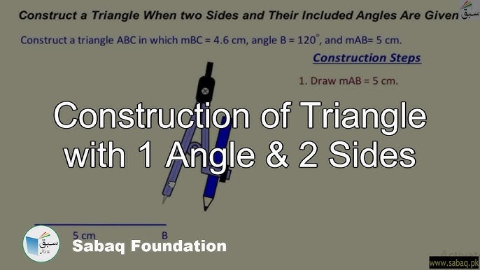 Draw an angle twice than the measure of a given angle, Math Lecture