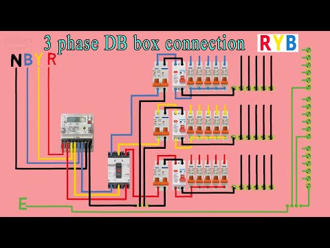 3 phase distribution DB box wiring diagram