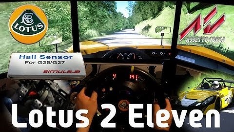 G27 Hall Sensor test - Lotus 2-11 - Assetto Corsa - Joux Plane