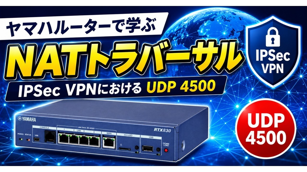 ヤマハルーターで学ぶ NATトラバーサル