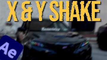 X & Y Position Shake Effect in After Effects