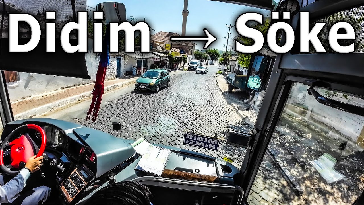 AYDIN, Didim Otogar → Söke Otobüs Yolculuğu | 4K Front Seat Scenic Bus Ride