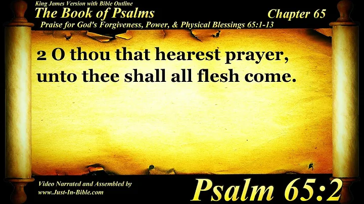 The Book of Psalms | Psalm 65 | Bible Book #19 | The Holy Bible KJV Read Along Audio/Video/Text