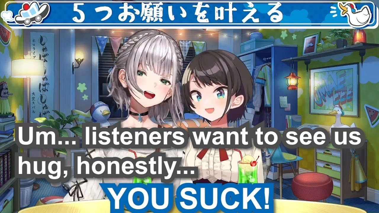 Compilation of Shirogane Noel & Oozora Subaru's wholesome moments【Eng Sub Ahijo Yuri hololive】