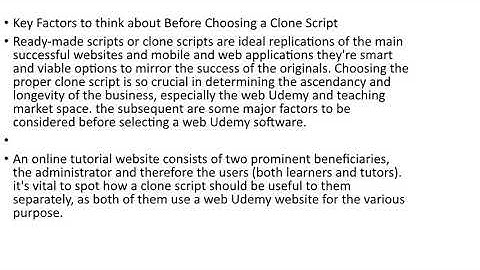 Udemy Learning Clone Script