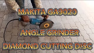 Makita Angle Grinder Ga9020 Concrete Cutting Diamond Disc