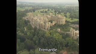 Windsor castle from the air | Windsor Castle | Royal residence | Thames Television | 1980's/90s