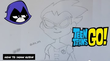 how to draw Robin (teen titans go) first official video