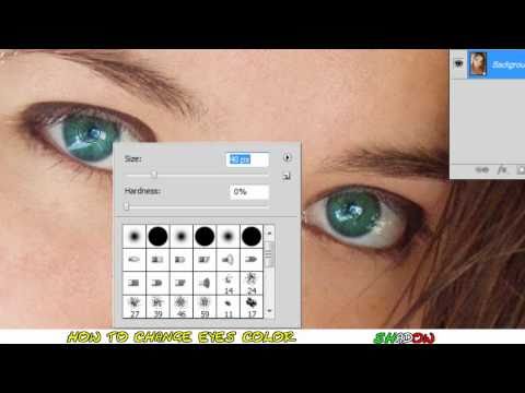 Tutorial Photoshop CS5 - change eyes color in diff...