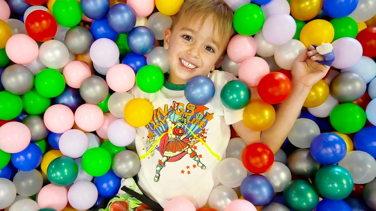 Vlad and Niki hide and seek Toys at Indoor Playground - YouTube