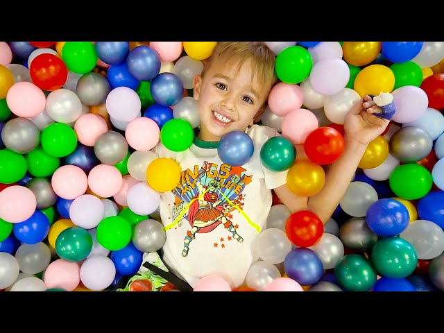 Vlad and Niki hide and seek Toys at Indoor Playground - Videos For Kids