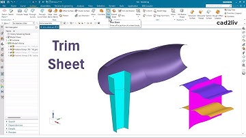 NX_Surface_Modeling | #Trim sheet | Trim sheet in NX | #nxtutorials | NX CAD | Cad2liv