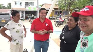 Comunidad del barrio Comuneros en Cartagena del Chairá, disfruta de una plazoleta y parque infantil.