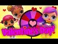 LOL Surprise Dolls Spin the Wheel Game on Valentine's Day with Sugar Queen, Super BB, and Others!