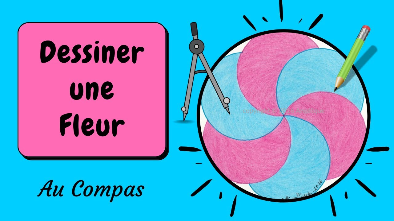 🎨 Comment Dessiner Une Fleur Au Compas [Tuto Dessin Au Compas 4] - YouTube