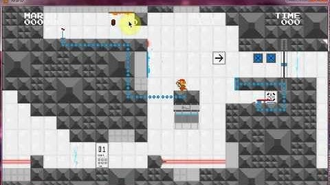 Mari0:Escape The Lab 1-1 (mario vs portal) walkthrough