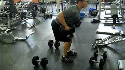 Drop Set Dumbbell Rows