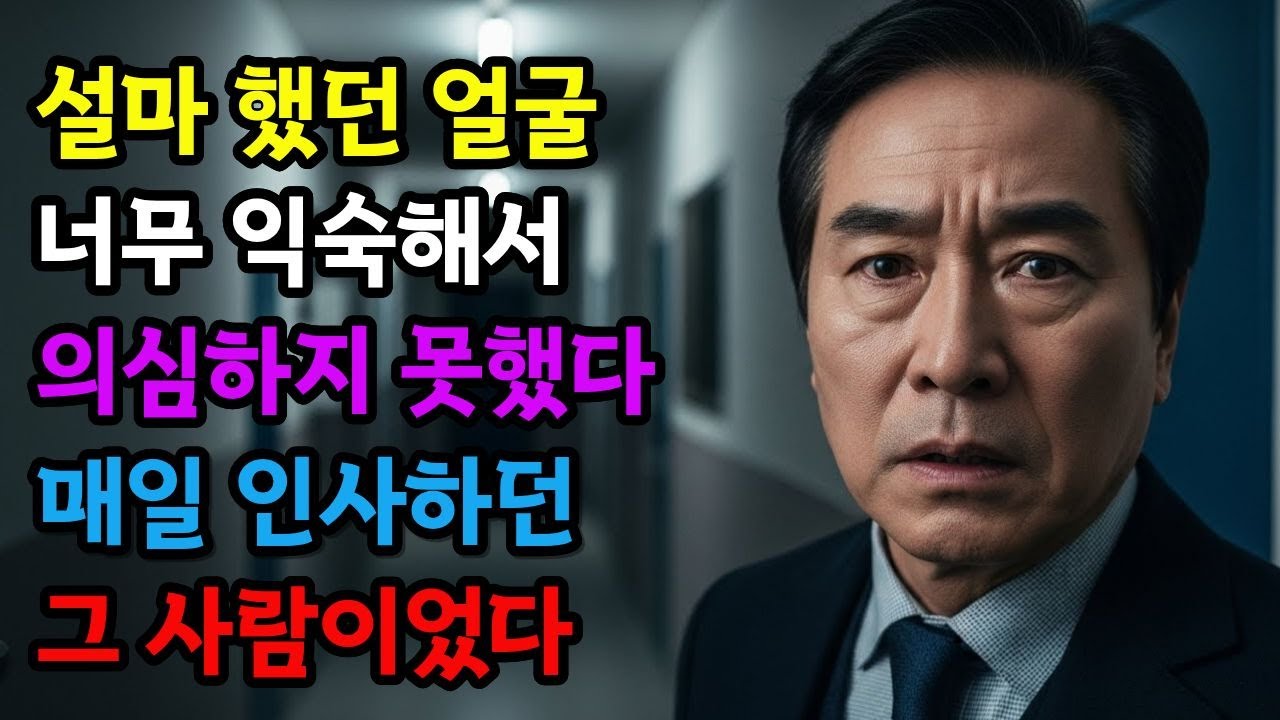 아내의 외도… 그 상대는 매일 인사하던 사람이었다