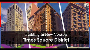 Minecraft Building Times Square District (Part 3) | Timelapse