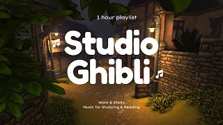 【Ghibli OST 】 It&#39;s ☂ ＲＡＩＮＩＮＧ ☂ outside,  Studio Ghibli Piano Music | Relax | Goodnight Ghibli Music