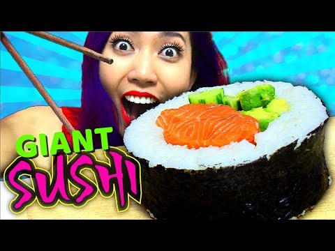 GẤP 200 LẦN!!! SUSHI KHỔNG LỒ CÁ HỒI BÉO NGẬY