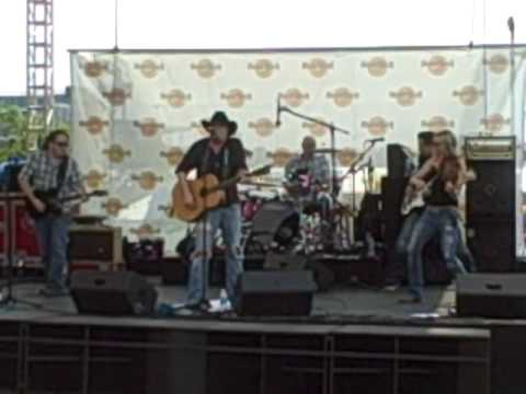 Jason James performing "Half A Mile Away" at Hard Rock Stage - CMA Music Festival