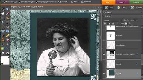 Digital Scrapbooking Technique - Dingbat Frame