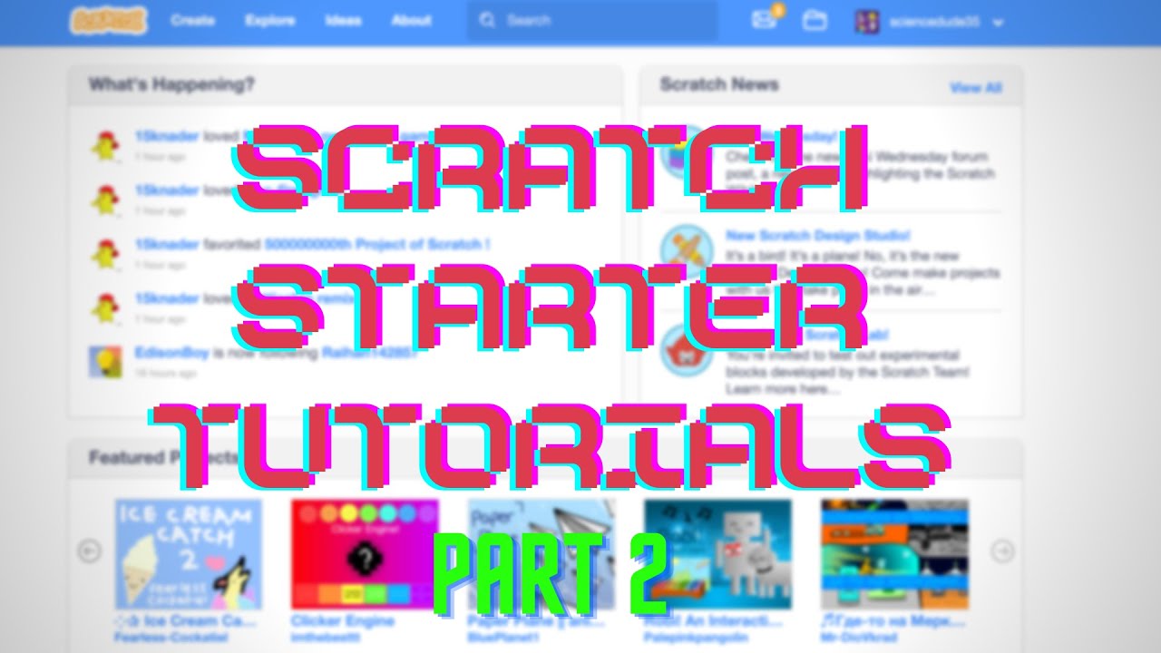 Scratch Starter Tutorial 2 How To Make An Escape Game YouTube