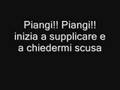Piangi - Italian version of Heul Doch (Lafee)
