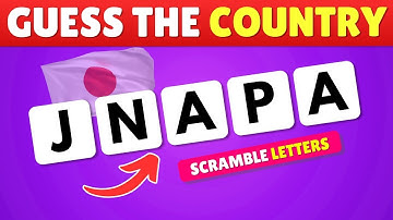 Only 1 in 10 Can Guess These Scrambled Country Names! 🌍🧩 | Fun Quiz Challenge