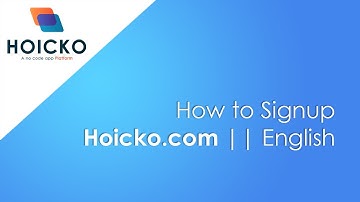 How to create account in hoicko.com || English