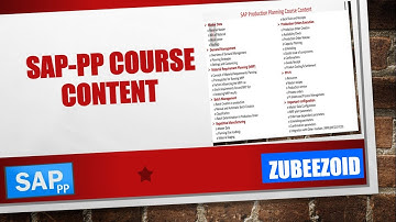 SAP PP Course Content