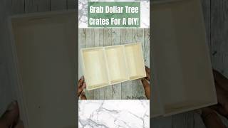 🔥 Create An Amazing Wood Decor Craft With Dollar Tree Crates! #dollartreediy #shesocraftdee #shorts