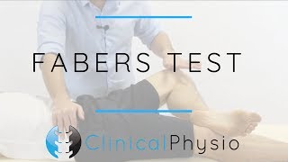 Fabers Test Hip and SIJ | Clinical Physio Premium