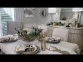 Beautiful Christmas Dining Room Tablescape 2022 &amp; Tour