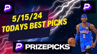 PRIZEPICKS NBA WEDNESDAY- 5/15/24 FREE PICKS!! - BEST PLAYER PROPS - BEST NBA BETS