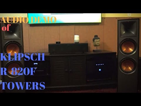 klipsch r-820f Tower Speakers Sound Demo(Classic Rock)
