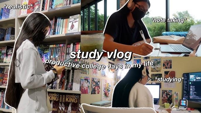 STUDY VLOG, college exam week in my life