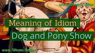 Dog and Pony Show Idiom Meaning - English Expression Videos