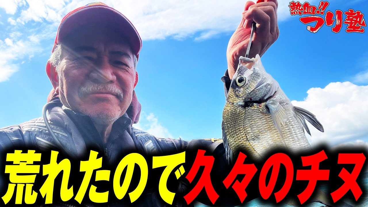 荒れたので久々のチヌ