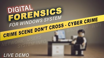 Computer Forensics : Collect digital evidences for Windows forensics analysis [Hindi]