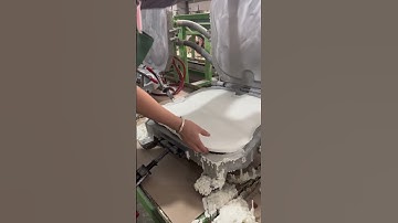 Memory foam factory work:take car a seat cushion out of aluminum foaming mold#productionprocess